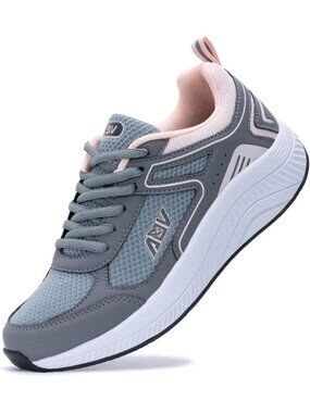 Comfortable Arch Support Sneakers for Women - Walking Shoes for Plantar